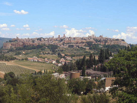 Panorama Orvieto w Umbrii we Włoszech
